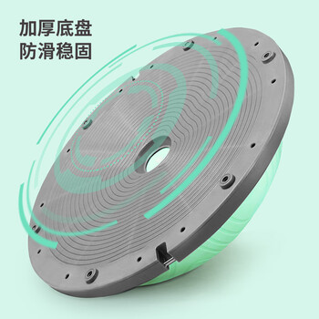 PROIRON普力艾 平衡波速球加厚半圆平衡球普拉提健身塑形家用拉力绳 紫