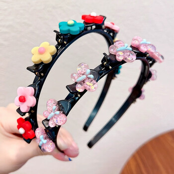 编发发箍儿童发箍编发神器可爱女童刘海碎发卡宝宝头箍不伤发女孩花朵