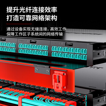 安普康（AMPCOM）光纤适配器LC-LC 电信级法兰盘耦合器四工万兆多模接口尾纤延长转换头 (6个装) AMU4OM32LC106