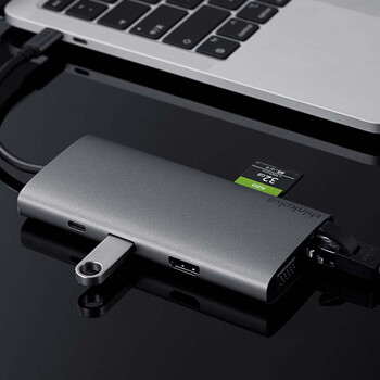 ThinkPad联想Type-C扩展坞USB-C转HDMI和VGA转接器USB分线器千兆网卡PD快充SD/TF读卡器笔记本拓展坞LC10