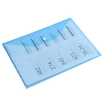 递乐 A4透明按扣文件袋/资料袋/档案袋 办公用品文具10个装 1411蓝色 递乐 A4透明按扣文件袋/资料袋/档案袋 办公用品文具10个装 1411蓝色