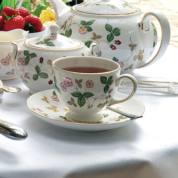 WEDGWOOD威基伍德 野草莓系列骨瓷茶杯碟套装