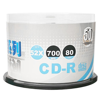 紫光（UNIS）CD-R 空白光盘/刻录盘 蓝钻商务办公系列 52速 700M 桶装50片 刻录光碟