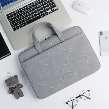 BRINCH手提电脑包女14/15英寸商务通勤简约适用苹果华为笔记本电脑包
