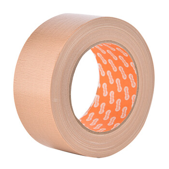 TANOSEE乐如诗进口布基胶带台风胶布防油防水防风密封胶布地毯管道修补窗户原木色1个装50mm×25mTSLT-3