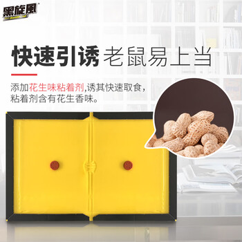 黑旋风粘鼠板6片装强力老鼠贴克星灭鼠老鼠胶笼捕鼠器家用一窝 黑旋风粘鼠板6片装强力老鼠贴克星灭鼠老鼠胶笼捕鼠器家用一窝