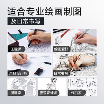 红环（rotring）自动铅笔 600系列 0.7MM 蓝色单支装 德国高颜值专业绘图笔