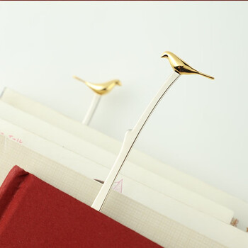 米兹MIEZ 教师节礼物原创金属书签比翼情侣礼盒装 生日礼物送女生结婚纪念礼物送老婆文具套装伴手礼