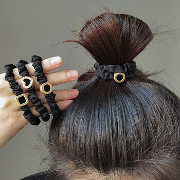 韩生生时尚丸子头小肠发圈女高弹力耐用女扎头发绳头饰精致马尾头绳