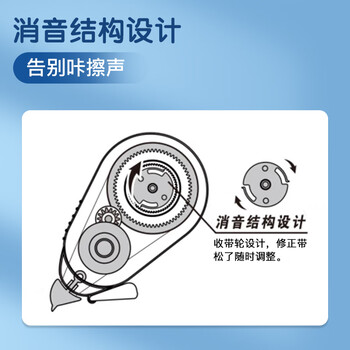 晨光（M&G）文具20m*5mm强韧带芯修正带 学生涂改带 低噪音隐形改正带 单个装颜色随机 开学文具