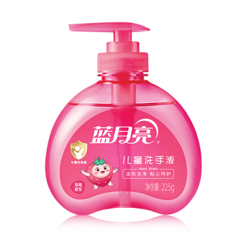 蓝月亮儿童洗手液 225g/瓶(草莓果香) 泡沫丰富温和护手 宝宝专用		