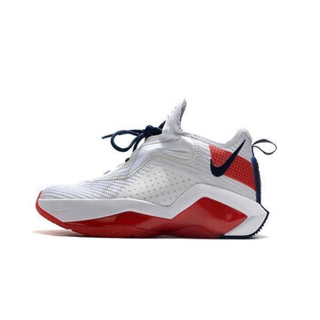 lebronsoldier14詹姆斯士兵14代篮球鞋实战耐磨防滑气垫男运动鞋白红