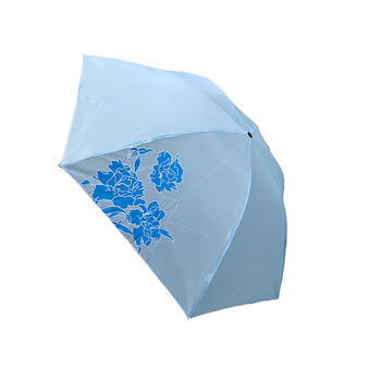 天堂伞 三折雨伞晴雨伞57cm*7骨男女款折叠商务伞34039E颜色随机