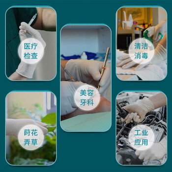 爱马斯（AMMEX）一次性手套乳胶100只大码加厚实验室防护清洁原装进口橡胶手套