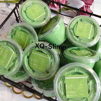 起泡胶少女起泡胶大盒网红泡泡胶果酱泥少女心气泡胶泥 抹茶起泡胶