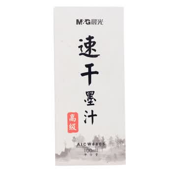 晨光(M&G)文具100ml高级速干墨汁 创作墨汁 文房四宝学生书法绘画墨水练字开学礼物 单瓶装AICW8805