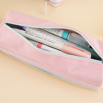 国誉（KOKUYO）PENCASE笔袋大容量铅笔盒双层分类收纳笔袋 黑色 1个 WSG-PC252D