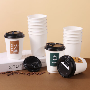 拜杰一次性杯子纸杯一次性咖啡杯豆浆杯奶茶杯热饮杯 400ml25只 拜杰一次性杯子纸杯一次性咖啡杯豆浆杯奶茶杯热饮杯 400ml25只