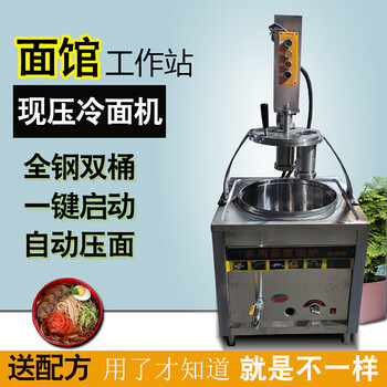 甄樽   朝鲜冷面机商用全自电动现压小型自熟东北冷面韩国大象饸 半