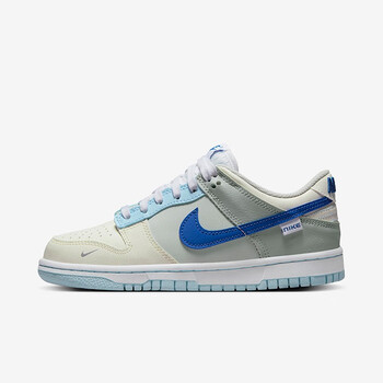 耐克nike女鞋dunk low gs ivory hyper royal米蓝色 低帮休闲板鞋 fb1