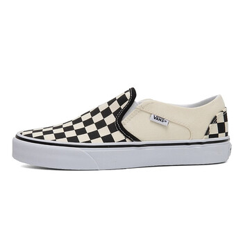 万斯(vans)男女鞋 新款classic slip-on蓝白棋盘格低帮休闲鞋vn0a5jm