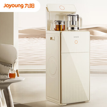 九阳（Joyoung）茶吧机家用饮水机一键全自动下进水触控大屏遥控立式烧水壶中大型柜体电热水壶温热型 JYW-WH600