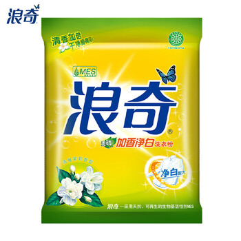 浪奇无磷洗衣粉清雅茉莉3kg袋装加香净白去渍 全面洁净 强力去污渍 浪奇无磷洗衣粉清雅茉莉3kg袋装加香净白去渍 全面洁净 强力去污渍