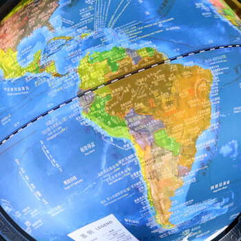 FUNGLOBE朋宸地球仪置物款海沟款学生用中英文20cm小号3d立体浮雕益智ar智能家居摆件办公室发光台灯中学生