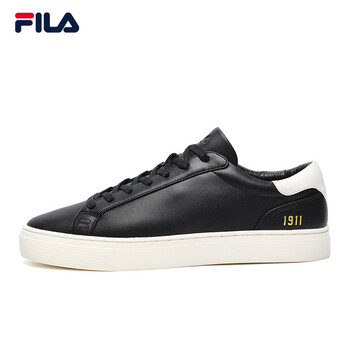 fila斐乐官方复古板鞋男2022夏新款时尚休闲运动皮鞋男鞋1911黑bk445