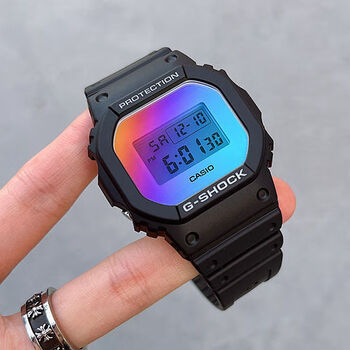 卡西欧gshock新款彩虹潮流男表ga1105600sr1a2100srs7adwdw5600sr1