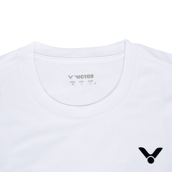 威克多(VICTOR)胜利羽毛球服短袖T-39005A白色 透气款 2XL 威克多(VICTOR)胜利羽毛球服短袖T-39005A白色 透气款 2XL