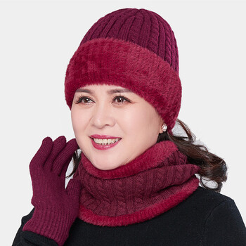 秋冬新品适合40多岁女秋冬帽子女大人老人帽子女冬季奶奶妈妈保暖毛线