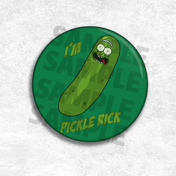 瑞克和与莫蒂 动漫周边挂件徽章胸针卡通 防水酸黄瓜饰品女 15 星幻膜