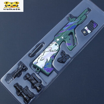 香肠派对249轻机抢模型合金挂件大菠萝男孩吃鸡玩具枪n8218厘米aug