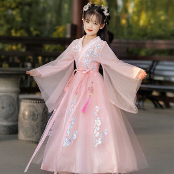 关注店铺联系客服舜钦童装旗舰店舜钦儿童古装汉服女夏天女童民族服装