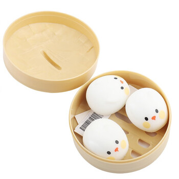 仿真食物模型玩具批发 解压包子面粉球 慢回弹减压神器捏捏乐 奶兔