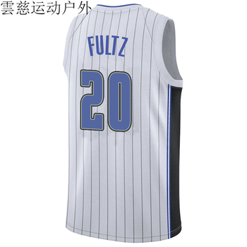 云雌新款魔术队富尔茨20号球衣城市星空客场蓝主场白篮球队服联盟白l