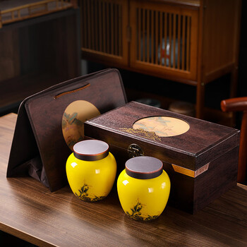 罐红茶绿茶白茶普洱茶通用包装规格多种黄海浪粗条索茶叶约160克一罐