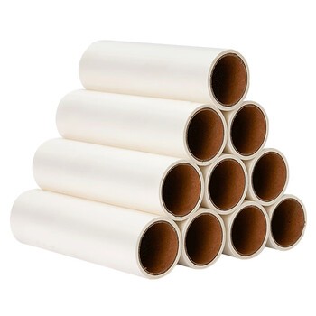 妙然粘毛器替换纸16cm10卷500撕可撕式沾毛除尘滚筒替换芯（不含柄）
