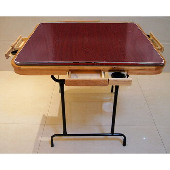 实木折叠麻将桌简易象棋家用两用手搓方桌4人打牌麻台雀ins的611双用