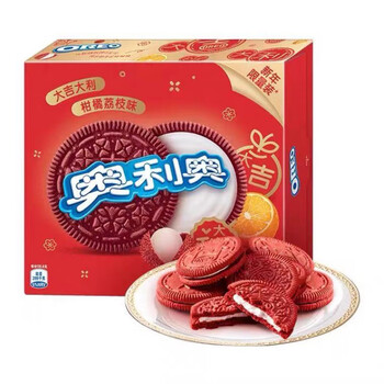 亿滋夹心饼干季节限定款樱花草莓味酸橘荔枝包装休闲零食柑橘荔枝味