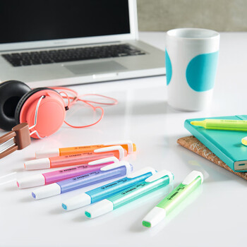 思笔乐（STABILO）乐酷荧光笔 糖果彩色手帐笔小清新荧光笔学生办公重点标记笔275/40（红色）