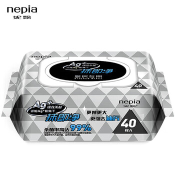 妮飘(Nepia)厨房湿巾纸巾40抽*1包去油污懒人抹布除菌99%抹即净带盖抽纸 妮飘(Nepia)厨房湿巾纸巾40抽*1包去油污懒人抹布除菌99%抹即净带盖抽纸
