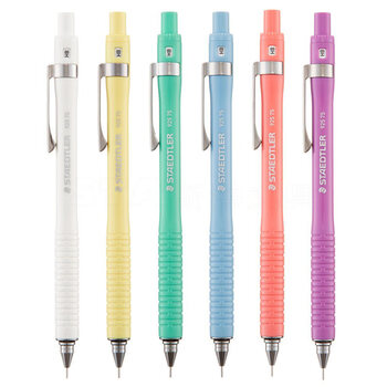 施德楼（STAEDTLER）自动铅笔0.5mm 不易断芯学生活动铅笔文具办公用品铅芯提示窗 92575-05Y黄色