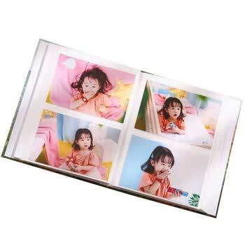 欧利文6寸100张插页式油画收纳册大容量家庭影集相册本情侣毕业纪念册照片书（6寸过塑100张）-渔夫小屋