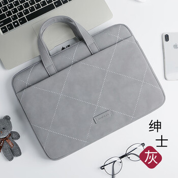 BRINCH手提电脑包女14/15英寸商务通勤简约适用苹果华为笔记本电脑包
