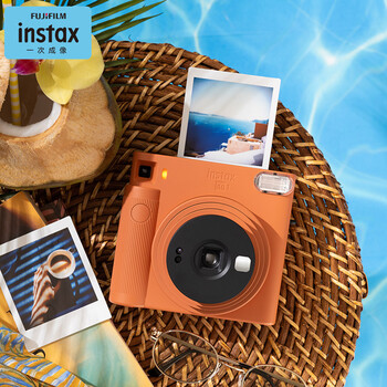 富士instax立拍立得 一次成像相机 square sq1 赭石橙