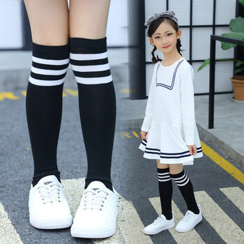 待婉儿童长筒袜子男女童校服袜子幼儿园园服袜子秋衣袜2双装 均码