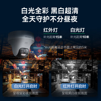HIKVISION海康威视4G监控器摄像头无线室内400W高清手机远程360度无死角全景监控云台旋转全彩夜视E44H 4mm