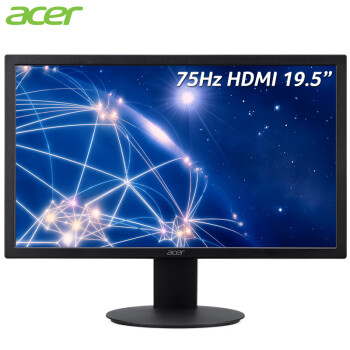 宏碁（Acer）19.5英寸办公可壁挂小尺寸VGA/HDMI双接口显示器E200Q bi